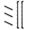 Wall Mounted Lat Pull Down Bar Organizer with Hooks - Cable Attachment Storage Rack - Variation of Cable Attachment Rack2