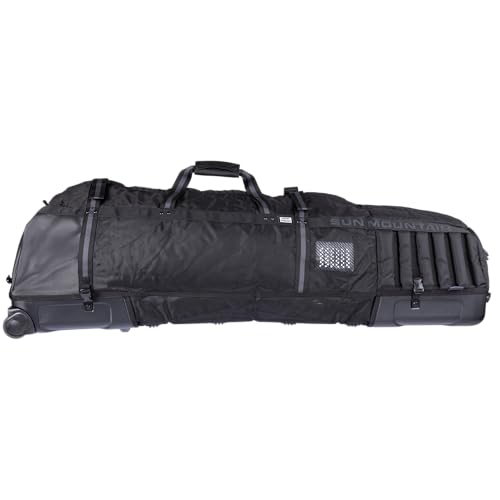 Sun Mountain Kube Golf Travel Bag - Black, 2-Wheel Rolling Compact Case