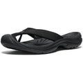 KEEN Waimea Leather Flip-Flops - Men's 8.5 Black/Black