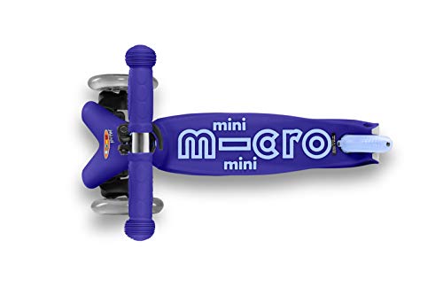 Micro Kickboard Mini 3-Wheel Toddler Scooter Blue - Adjustable, Supports 110 lbs