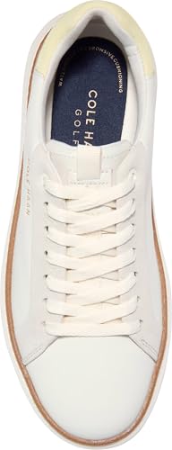 Cole Haan Women's Grandpro Topspin Golf Shoes - 6 Wide Powder/Wax Yellow/Biscuit Waterproof