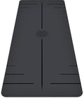 Plyopic PoseMap Signature Black Ultra Grip PRO Yoga Mat - Non-Slip, Alignment Lines, Comfortable, Sweat-Resistant