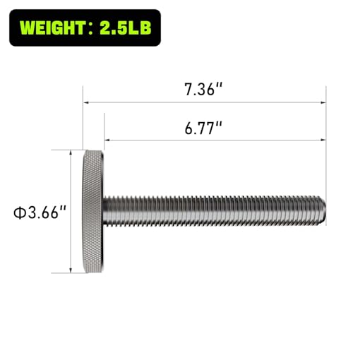 Eisenlink Longer Dumbbell Screws for Adjustable Square Weights up to 160lbs