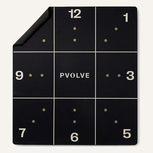 Pvolve Precision Yoga & Fitness Mat - Non-Slip Home Workout Equipment, 4’ x 4’ x 2.2mm for Cardio & Functional Training