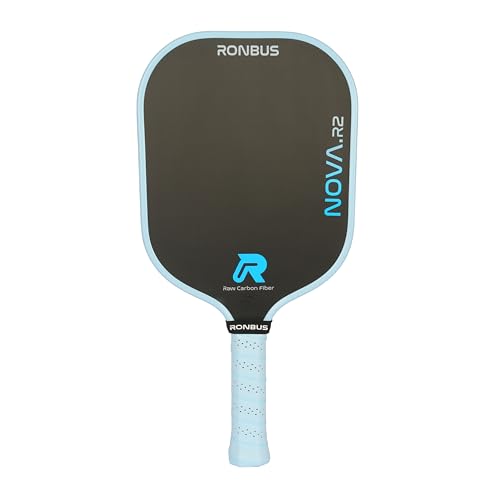 Ronbus R2 Nova Pickleball Paddle - T700 Carbon Fiber, 16mm Core, Extra-Long Handle