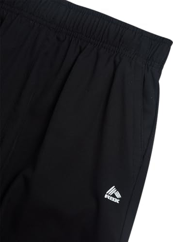 Kids Woven Basketball Shorts 14-16 Black - Breathable Performance, 2 Pack