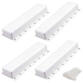 Heavy-Duty Marine Dock Bumpers - White, 35.8 x 6 x 3.5 Inches, Pack of 4