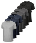 Men's Workout Shirts 5 Pack - Black Moisture-Wicking Quick Dry Gym Tees, 3X-Large