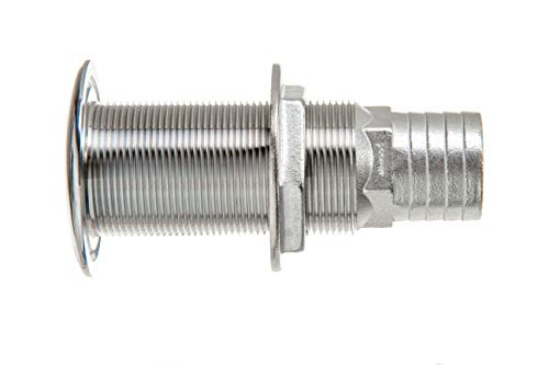 Attwood Stainless Steel Scupper Valve 1-1/2 Inch - One Size Marine Drain Fitting