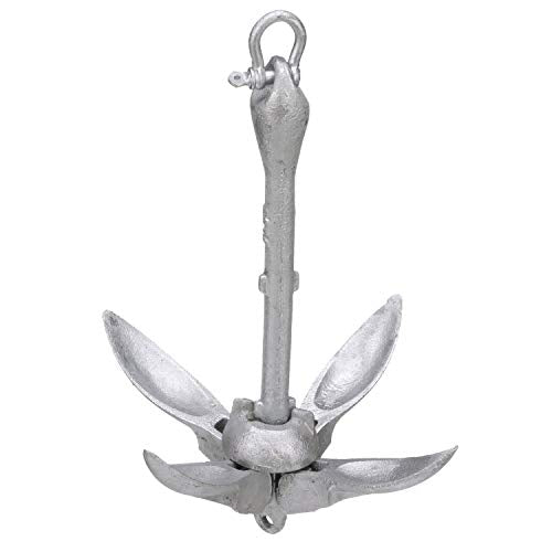 Attwood 5-Lb Folding Grapnel Anchor for Small Boats & Watercraft