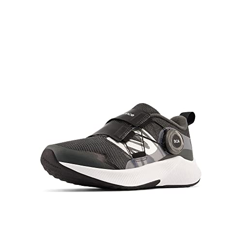 New Balance Kids' DynaSoft Reveal V4 Boa Running Shoe - Big Kid Blacktop Silver