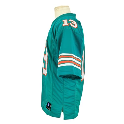 Dan Marino Aqua Miami Jersey - Unisex Adult Sizes S-5XL, Custom Sewn, XX-Large