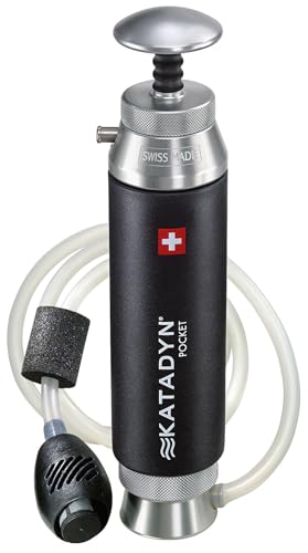 Portable Water Filter Pump for Camping Hiking Survival & Emergency