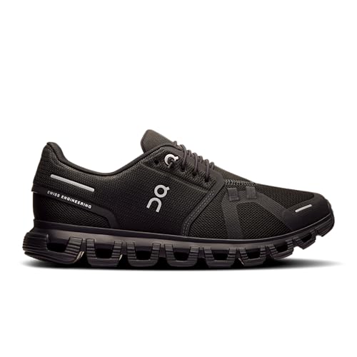 Women's Cloud 6 Running Shoes - Black/Black, Size 8