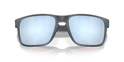Men's Square Sunglasses with Polarized Lenses - XL Fit, Blue Steel, 59mm