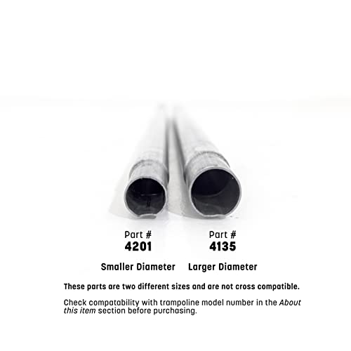 Skywalker Trampolines Single Enclosure Pole Set - Galvanized Replacement for Models 4201, 4202, 5075 - Weather-Resistant Steel, Includes Foam - Variation of THIS Listing