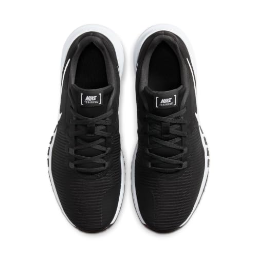 Nike Flex Control 4 Men's Athletic Workout Shoes - Black/White, Grey, Size 12