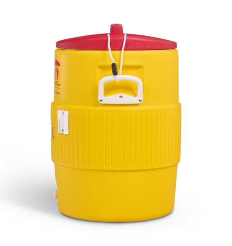 Igloo 10 Gallon Yellow Portable Cooler with Spout & Locking Lid