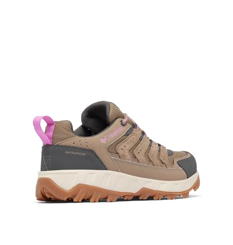 Columbia Women's Strata Trail Low Waterproof Hiking Shoes - Wet Sand/Berry Patch