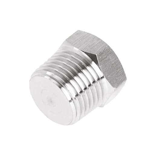 Joywayus 1/2-Inch NPT Male Stainless Steel Pipe Plug - 3 Pack