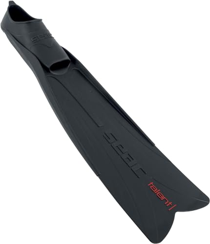 Seac Talent Semi-Long Diving Fins for Spearfishing & Free Diving US 6.5-7 Black