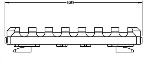 GOTICAL Keymod Picatinny/Weaver Rail System - 7 Slots HandGuard Mount | Black Matte, Set of 2