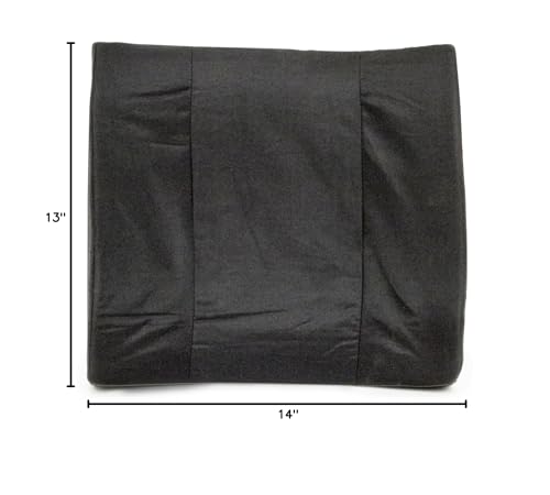 BodyMed Lumbar Support Cushion, Standard, Black – Lower Back Support for Improved Comfort – Ideal for Use at Home, in The Office, and Traveling – Durable, Adjustable, & Lightweight