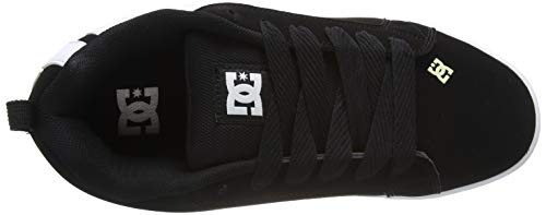 DC Men's Court Graffik Shoe, Black, 7 D D US