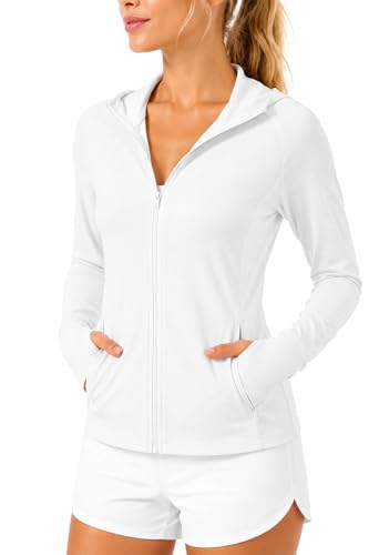 Women’s UPF 50+ Sun Protection Jacket with Adjustable Waist & Hood - Lightweight UV Outdoor Wear