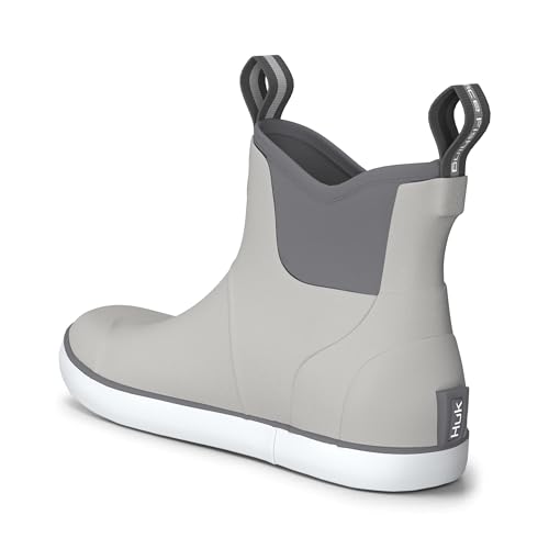 HUK Men's Rogue Wave Fishing & Deck Boots - Solid Grey, 11