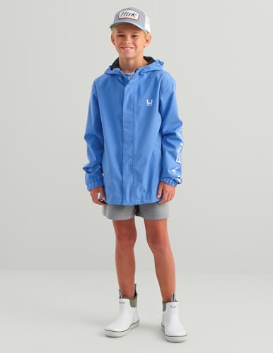 HUK Kids Unisex Storm Rain Jacket Small Regatta - Heavy Duty Windproof Coat