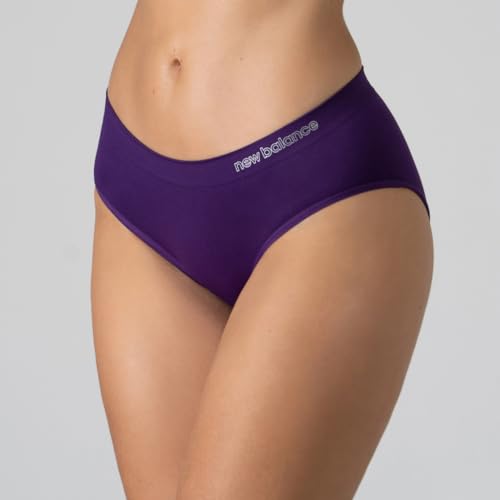 New Balance Women's Performance Hipster 3 Pack Large Black Purple Violet