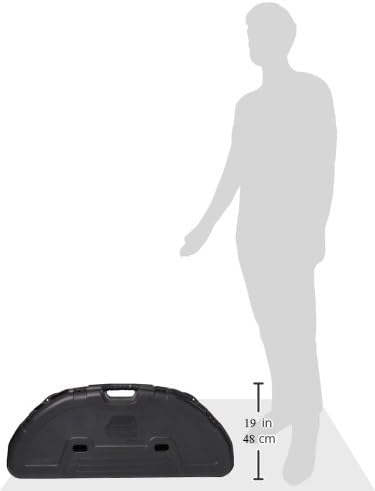 Plano Protector Compact Bow Case - Hard Black Bow Case for Up to Five Arrows | Anti-Crush Archery Storage