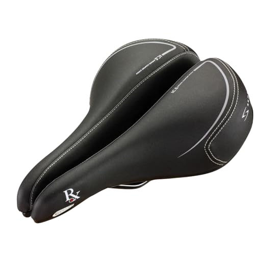 Men's Road Bicycle Saddle with Gel Padding and Microfiber Cover