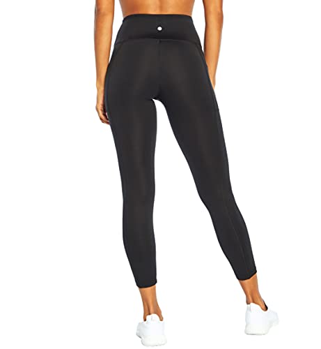 Women's High Rise Pocket Ankle Leggings - X-Large Black Activewear