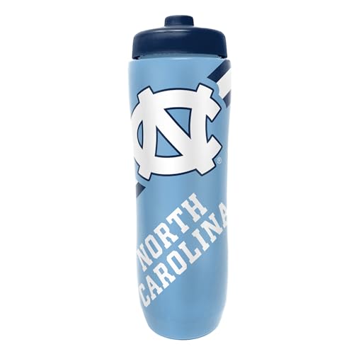 NCAA 32 oz Squeeze Water Bottle - North Carolina Tar Heels College Sports Fan Gear