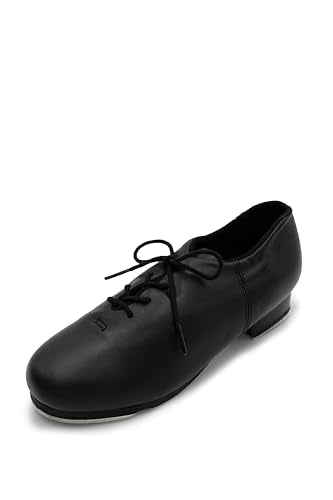 Capezio Cadence Tap Shoes for Women - Black, 8, Leather Soles, Toe & Heel Taps, Lightweight Professional Dance Shoes