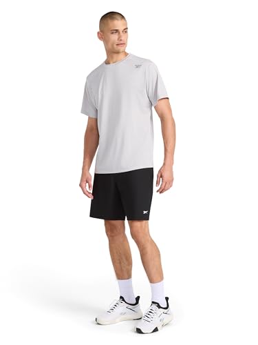Reebok Men's Jumpstart 8" Shorts - Medium Black, Lightweight Poly Fabric