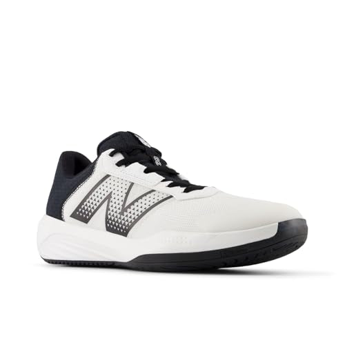 New Balance Men's 696 V4 Hard Court Tennis Shoes 10.5 Wide White/Black
