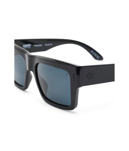 Spy Optic Bowery Square Sunglasses with Polarized Gray Lenses - Black / Murdered Out