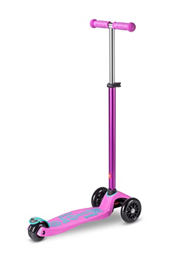 Micro Kickboard Maxi Scooter Lavender for Kids Ages 5-12, 3-Wheel Lean-to-Steer Design