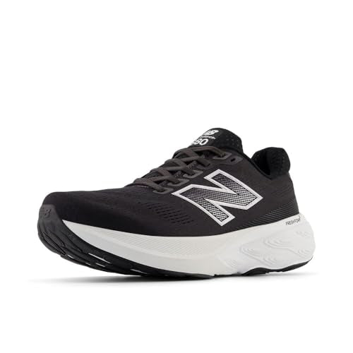 Men's Running Shoes with Fresh Foam X Cushioning - Black & White, Size 9.5