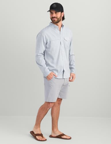 Men's Tide Point Long Sleeve Button-Down Shirt - Large / Quiet Harbor Heather