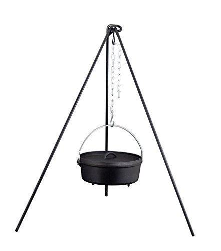 Camp Chef 50-Inch Black Tripod for Campfire Cooking & Dutch Ovens