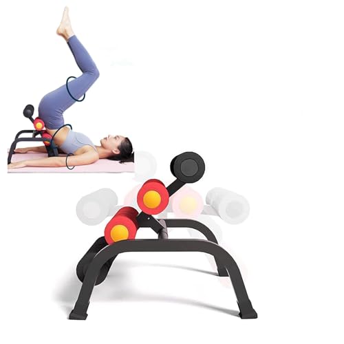 Foldable Back Extension Machine for Home Gym - Sit Up & Glute Workouts with Resistance Bands - Style 131