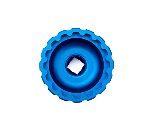 Bike Bottom Bracket and Pedal Tool - Blue, 3/8 Drive, Fits Shimano & More
