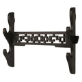 Wall Mount Samurai Sword Display Rack 2-Tier Black - Versatile Weapon Holder