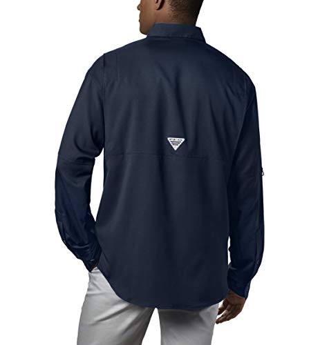 Columbia Men's PFG Tamiami II Long Sleeve Shirt - Large, Collegiate Navy