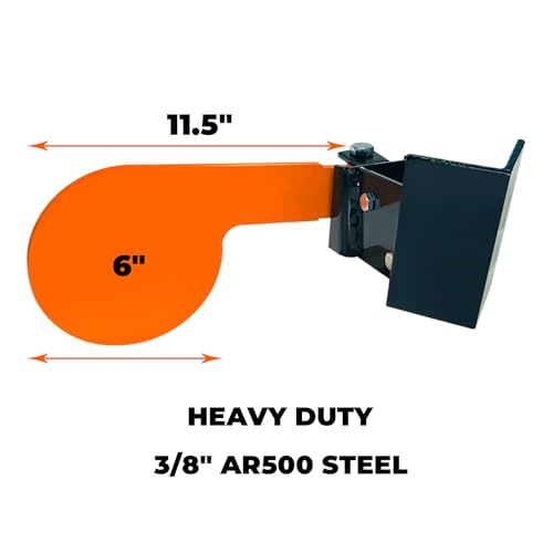 AR500 Steel Dueling Tree Targets Set - 6 Inch Reactive Shooting Targets for Outdoor Range