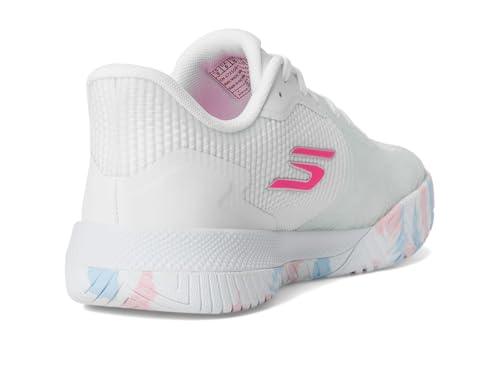 Skechers Women's Viper Court Pro 2.0 Sneakers - White Synthetic Textile, Multi Trim
